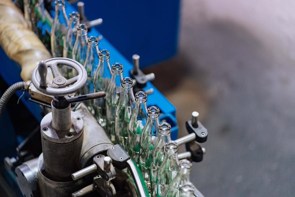 Manufacturing factory production floor for stainless steel processing