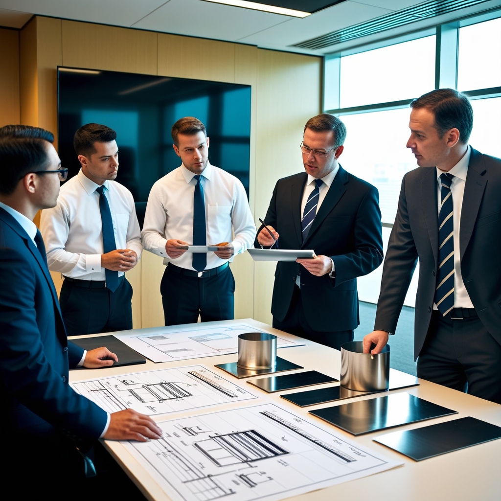 Industry News Network team discussing stainless steel specifications and market analysis